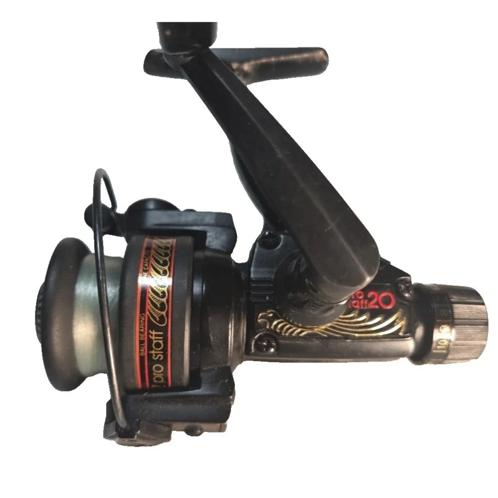 Zebco Pro‎ Staff 20 Graphite Spinning Fishing Reel Spring Loaded Read Drag